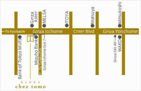 GINZA chez tomo Map